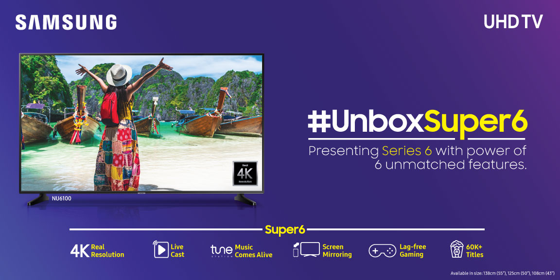 Samsung Launches Online Exclusive UHD TV Line-up  with Super6 features