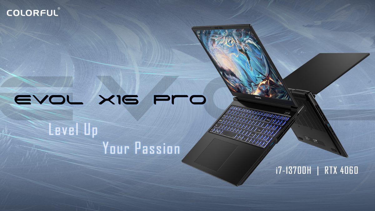 COLORFUL EVOL X16 PRO Gaming Laptop Equipped with 13th Gen Intel Core CPU and RTX 4060 GPU Launched