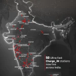 Mahindra Charge_iN EV Charging Network station with 180kW dual gun charger on Mumbai-Pune Expressway