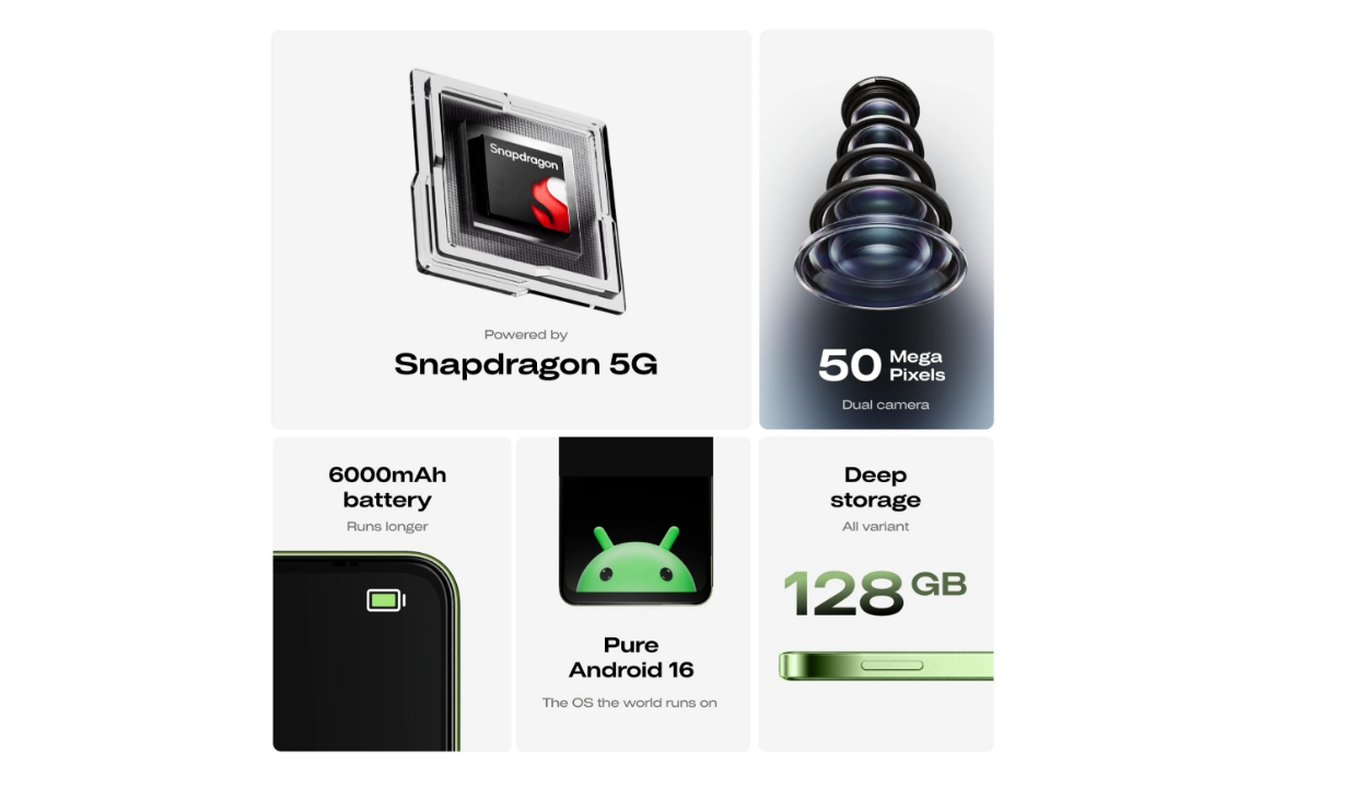 Mivi One 5G Snapdragon 4 Gen 2 4nm processor with Adreno GPU for sustained gaming