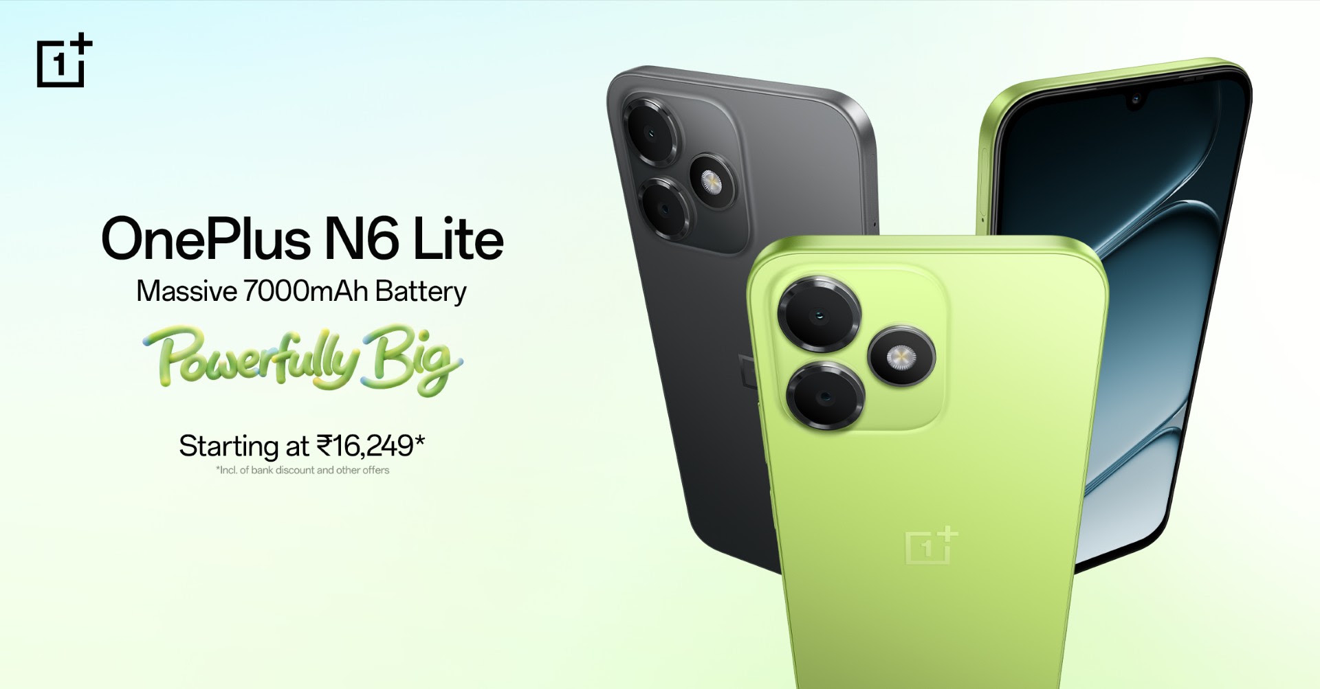 OnePlus N6 Lite in Midnight Hype and Neo Green colors with 7000mAh battery