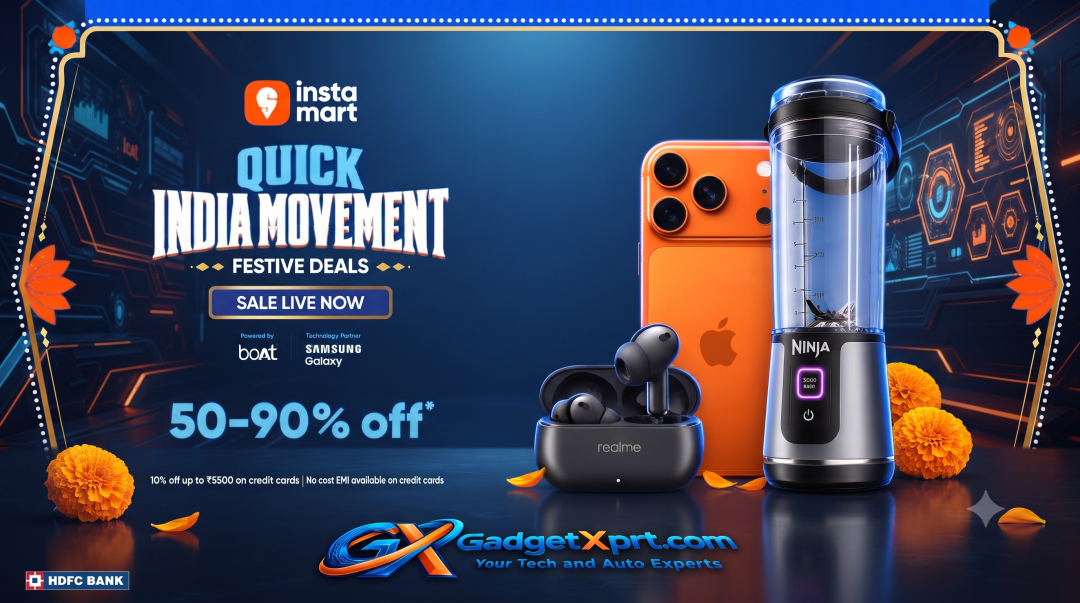 Instamart Quick India Movement sale festive offers and electronic discounts