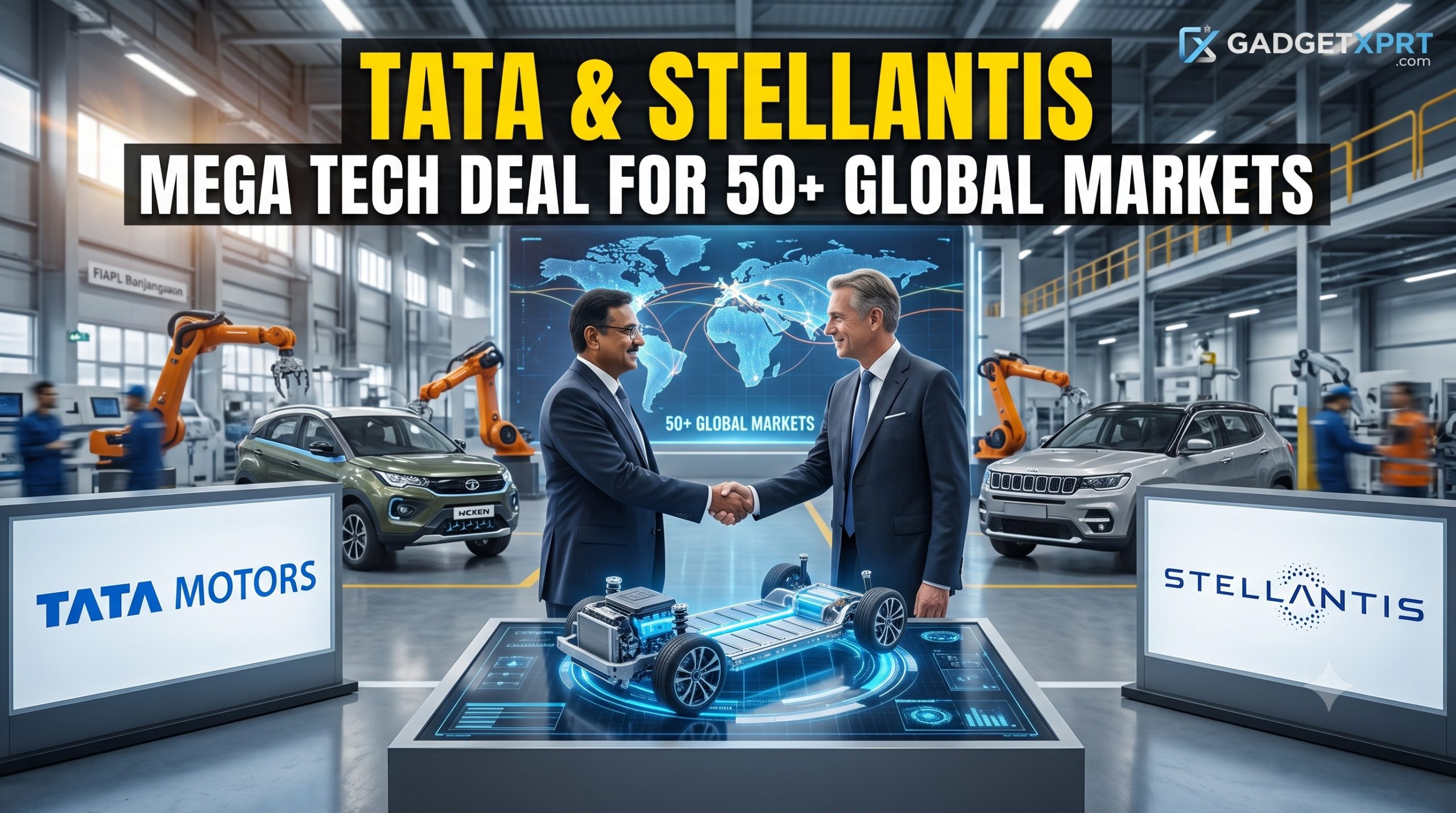 Tata Motors Stellantis partnership signing definitive agreement for vehicle architecture sharing and global exports
