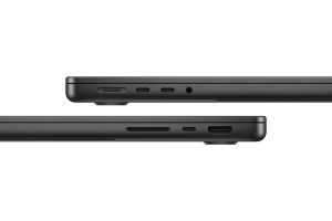 14-inch MacBook Pro with M6 port selection featuring Thunderbolt 4 HDMI and MagSafe 3