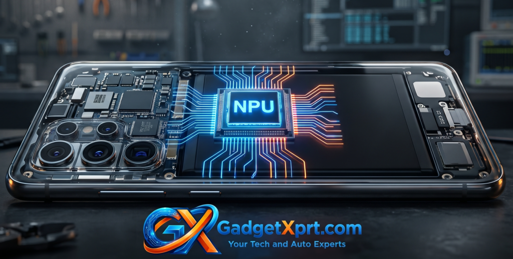 On-Device AI vs Cloud AI data routing architecture between mobile NPU and cloud servers